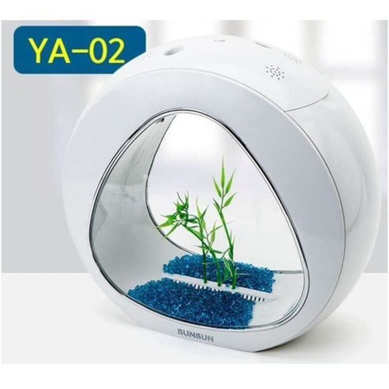 Mini acuario Ya-02 para peces color Blanco, , large image number null