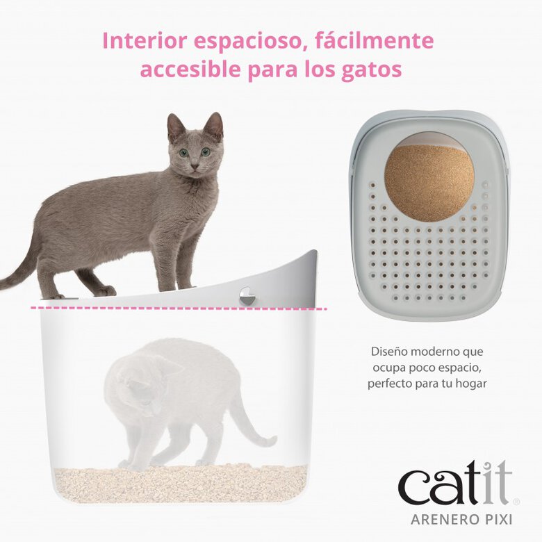 Arenero para gatos Catit Pixi, Blanco, , large image number null