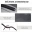 Outsunny Conjunto de 2 Tumbonas Plegables Tumbonas de Jard&iacute;n con Reposabrazos Reposapi&eacute;s y Respaldo Carga 160 kg para Terraza Playa Camping Exterior 170x62x68 cm Negro, , large indicador imagen numero 5