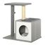 PawHut Rascador  de 3 niveles para gatos color Gris, , large indicador imagen numero 1