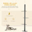 PawHut Árbol para Gatos Gris, , large indicador imagen numero 4