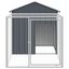 vidaXL Jaula gallinas con corral acero galvanizado gris 117x813x123 cm, , large indicador imagen numero 6