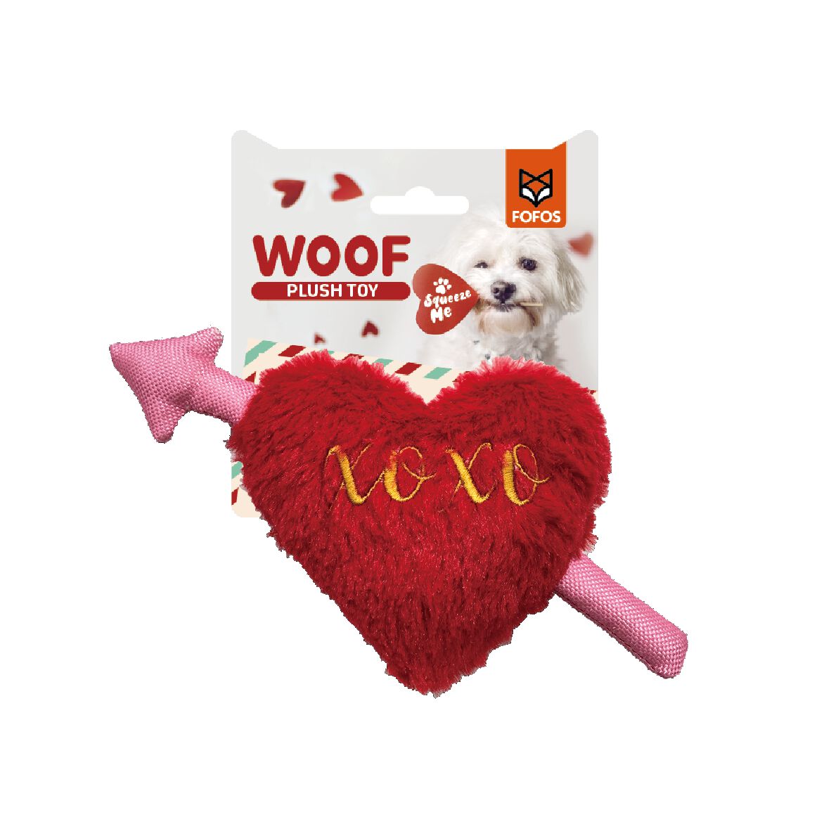 FOFOS | Peluche Flecha Coraz&oacute;n (Colecci&oacute;n D&iacute;a de San Valent&iacute;n) - Para Perro, , large Imagen numero 1