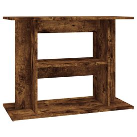 VidaXL Mesa de madera roble ahumado para acuarios