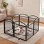 COSTWAY Parque para Perros de 8 Paneles con Puerta de Seguridad con Estructura Met&aacute;lica, Corral para Perros Peque&ntilde;os y Medianos, Corralito para Perros Plegable para Interior Exterior, Negro, , large indicador imagen numero 2