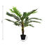 Outsunny Planta Artificial en Maceta Altura 123 cm &Aacute;rbol Artificial para Decoraci&oacute;n Hogar Oficina y Exterior Verde, , large indicador imagen numero 3