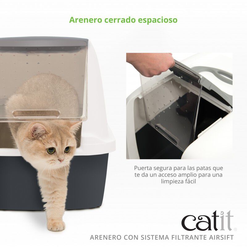 Arenero cerrado para gatos Catit con Airsift, Jumbo thumbnail