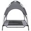 vidaXL Cama para perros con dosel antracita tela oxford y acero, , large indicador imagen numero 4