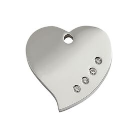 Red Dingo Placa identificativa Diamante Corazón para perros