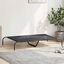 vidaXL Cama elevada para perros negra 130x80x20 cm textilene y acero, , large indicador imagen numero 3
