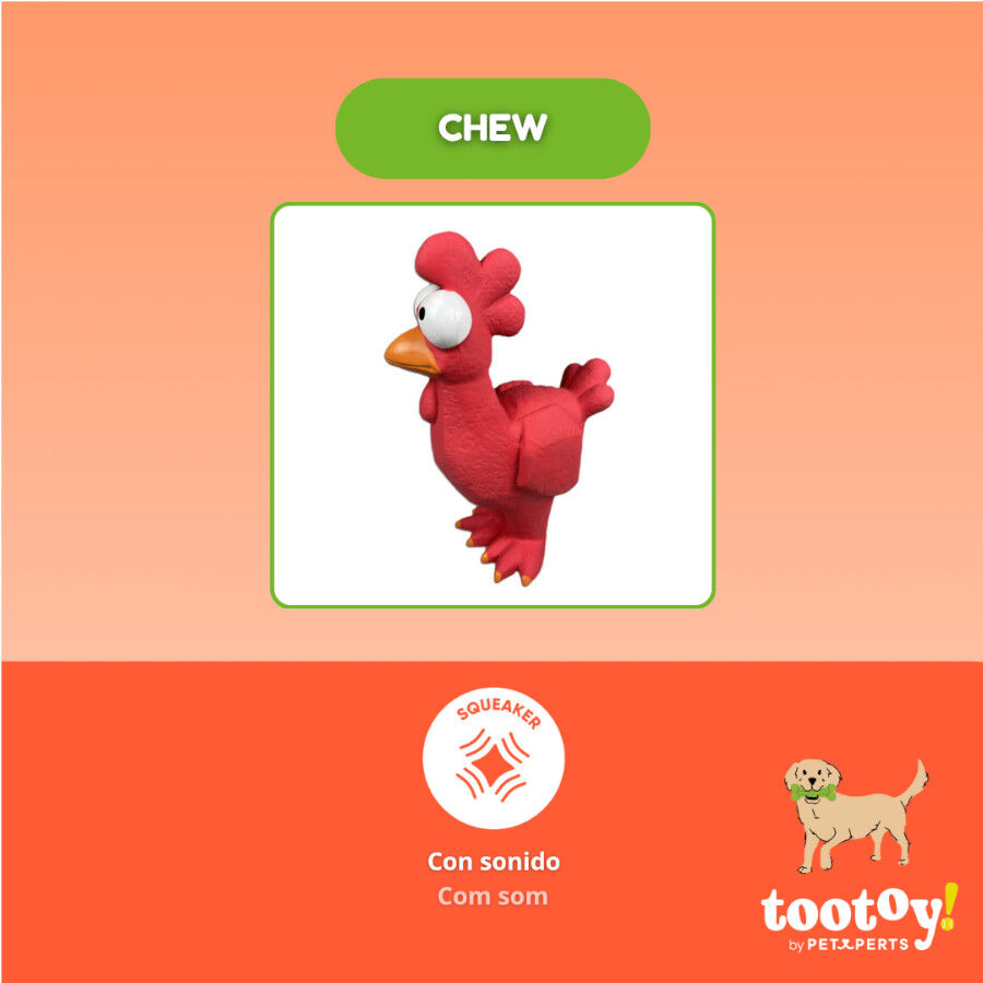 Tootoy! Mordedor con Sonido Gallina para perros, , large Imagen numero 3
