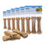 Nobleza - Hueso Prensado para Perros Fortalecedor de Dientes Stick Dental Dog Snack, Hueso de Nudillos de Cuero Crudo, Hueso para morder, 15cm,12pcs, , large indicador imagen numero 8