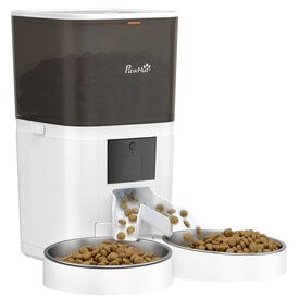 PawHut Comedero Autom&aacute;tico Mascotas Blanco