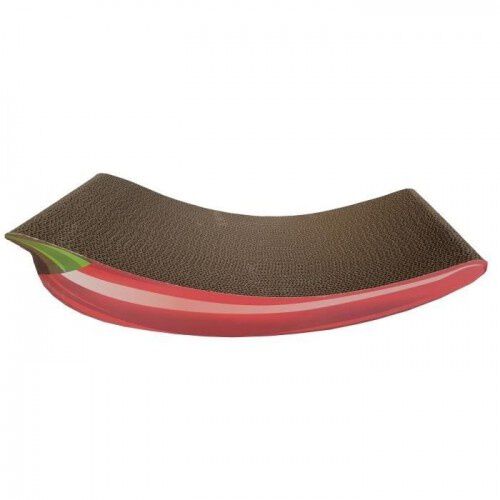 AIME rascador alfombra de cart&oacute;n reciclado rojo para gatos, , large Imagen numero 4