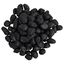 vidaXL Guijarros pulidos negros 25 kg 2-5 cm, , large indicador imagen numero 3