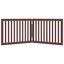 vidaXL Puerta para perros plegable 2 paneles madera álamo marrón 160cm, , large indicador imagen numero 9