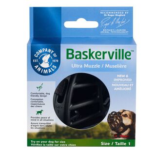 COA Baskerville Ultra Muzzle Negro Bozal para perros