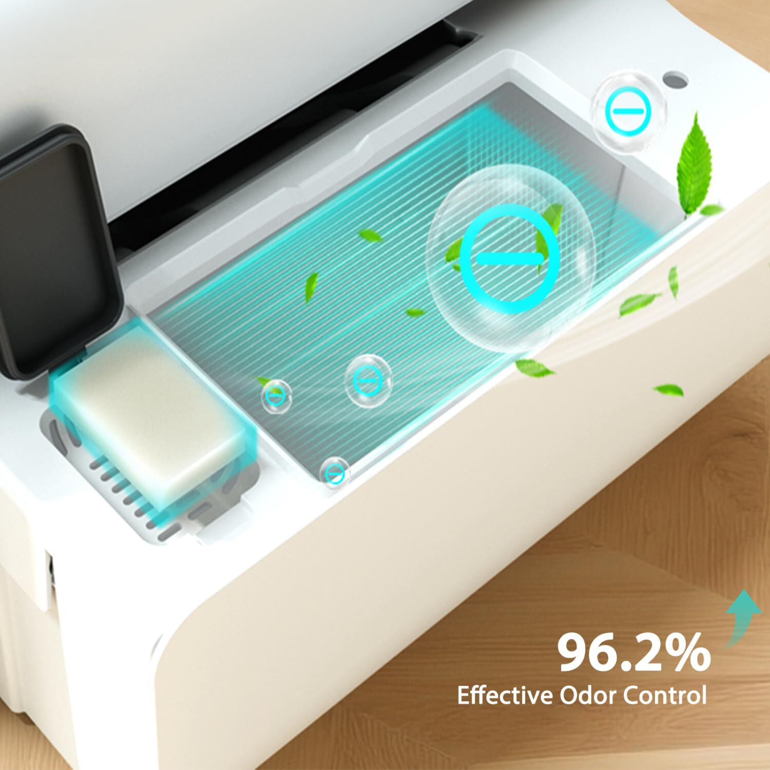 Nobleza - Eliminador de Olores para Caja de Arena Autolimpiante, Pack de 6 – Desodorante de Larga Duración para Areneros Inteligentes, Neutralizador de Olores y Seguro (Compatible con SL02) thumbnail