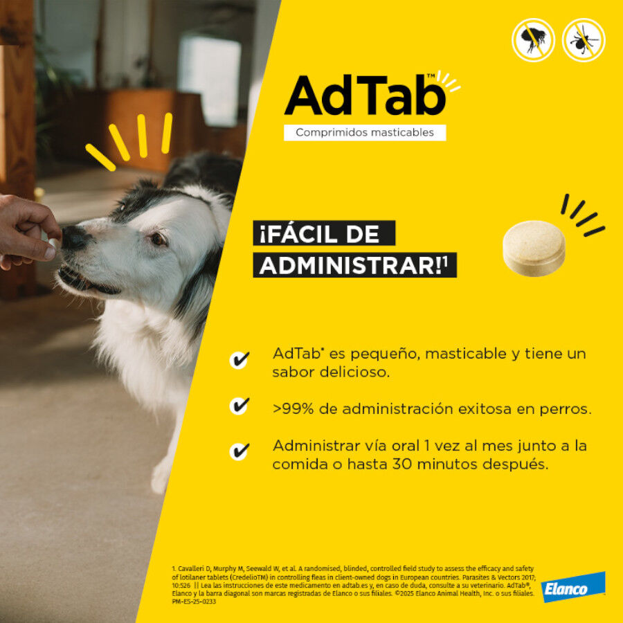 AdTab Comprimidos Masticables Antiparasitarios para perros thumbnail