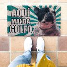 Animal studio felpudo personalizado rayas verde, , large image number null
