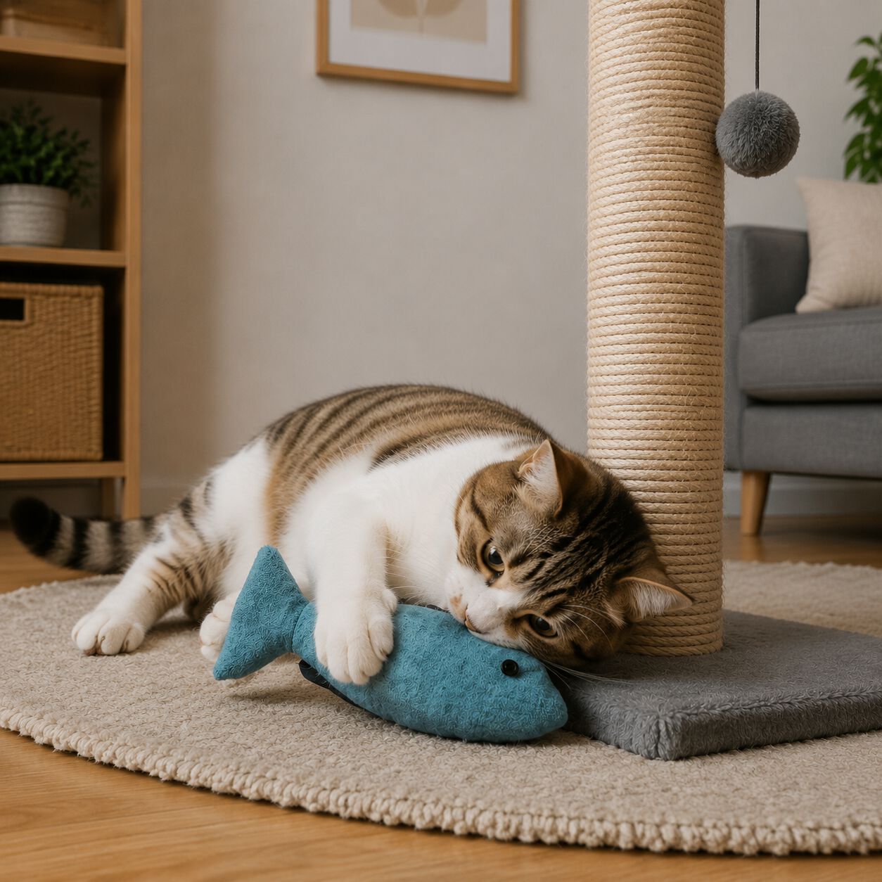 JUGUETE GATO O PERRO PELUCHE PEZ MMPET, , large Imagen numero 2