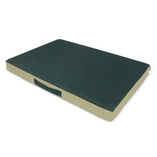 Gauty Cama Redonda Tela Impermeable beige y verde para Perros y Gatos 