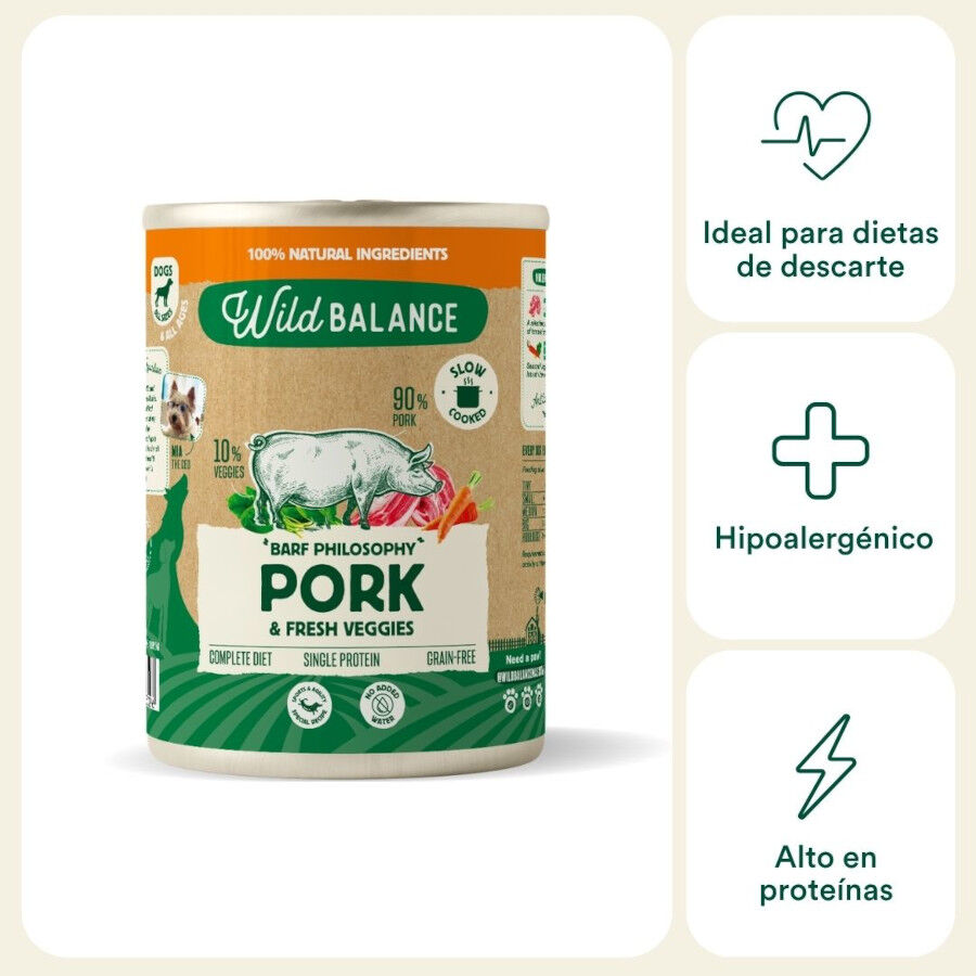 400 g Wild Balance Cerdo lata para perros, , large Imagen numero 2