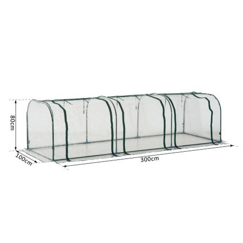 Caseta invernadero Outsunny para plantas color Transparente, , large image number null