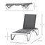 Outsunny Conjunto de 2 Tumbonas Reclinables de Aluminio Tumbonas de Jard&iacute;n con Respaldo Ajustable en 5 Niveles y 2 Ruedas para Terraza Balc&oacute;n Piscina 170x67,5x95 cm Gris y Blanco, , large indicador imagen numero 3