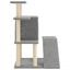 vidaXL Rascador para gatos con postes de sisal gris claro 97 cm, , large indicador imagen numero 4