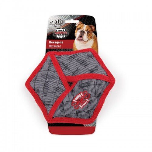 All for paws juguete mighty rex afp de tela bal&iacute;stica gris para perros, , large Imagen numero 1