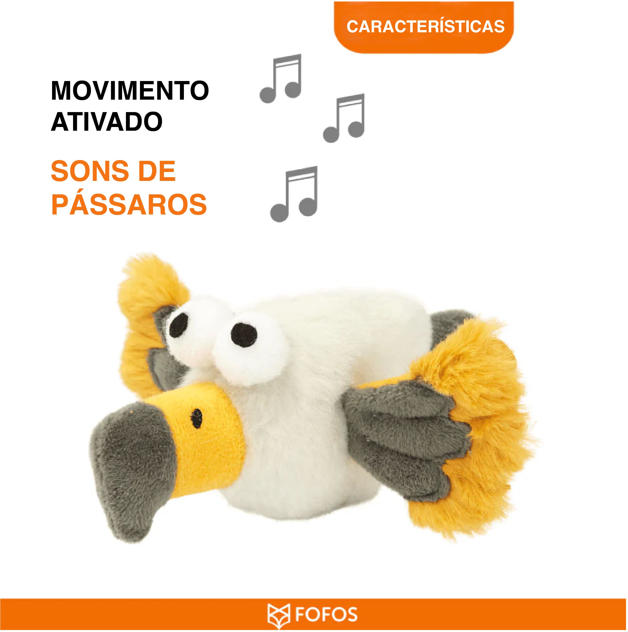 FOFOS | &Aacute;guila con Chip de Sonido y Catnip Natural - Para Gato, , large Imagen numero 4