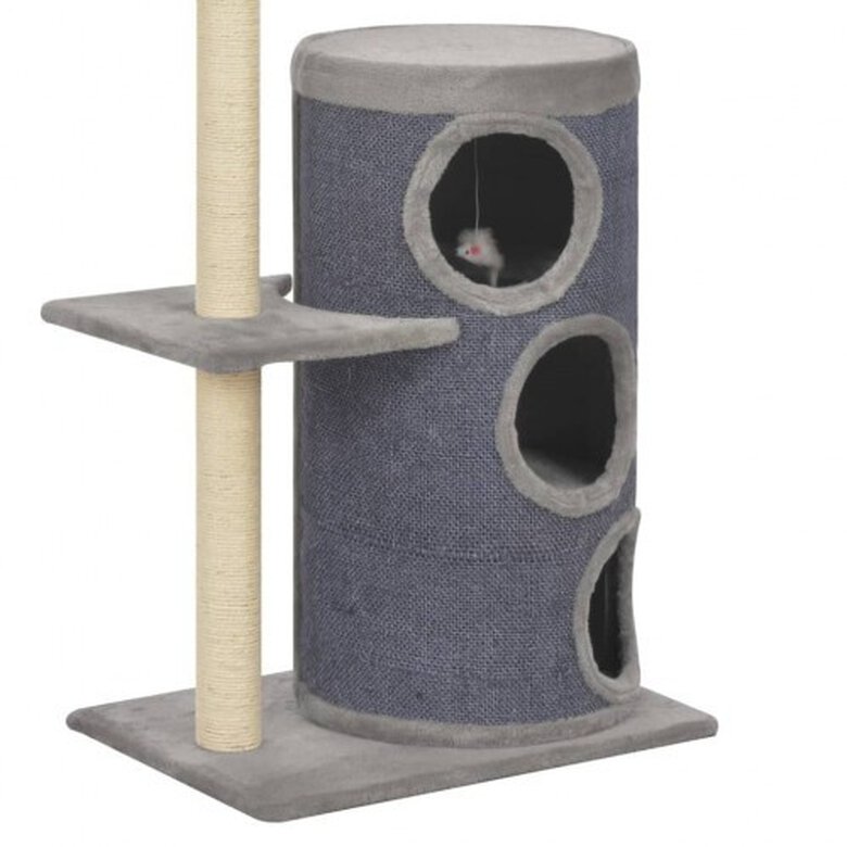 Rascador con postes de sisal para gatos color Gris, , large image number null