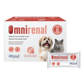 Omnirenal 60 sobres de 2,5 g suplemento de apoyo a la funci&oacute;n renal para perros y gatos Hifarmax