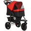 PawHut Cochecito de paseo plegable para mascotas color Rojo, , large indicador imagen numero 1