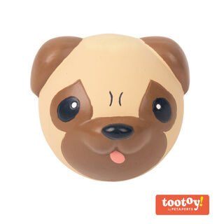 Tootoy! Chew Pug mordedor de látex con sonido para perros
