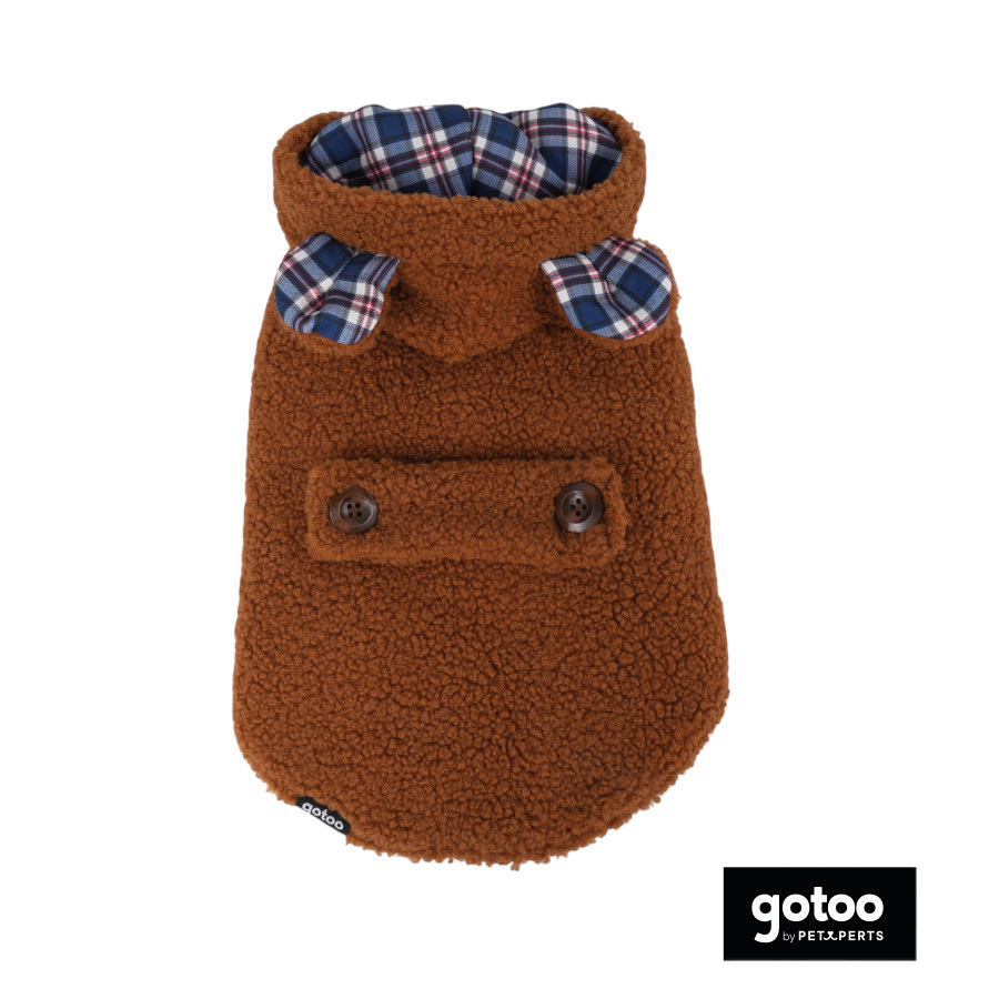 Gotoo Abrigo Teddy Marr&oacute;n para perros, , large Imagen numero 2