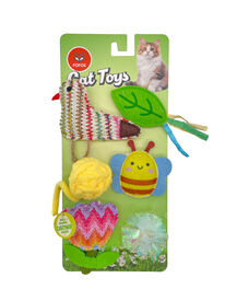 FOFOS | Set de 6 Juguetes con Formas Divertidas y Catnip (Colecci&oacute;n Primavera) - Para Gato