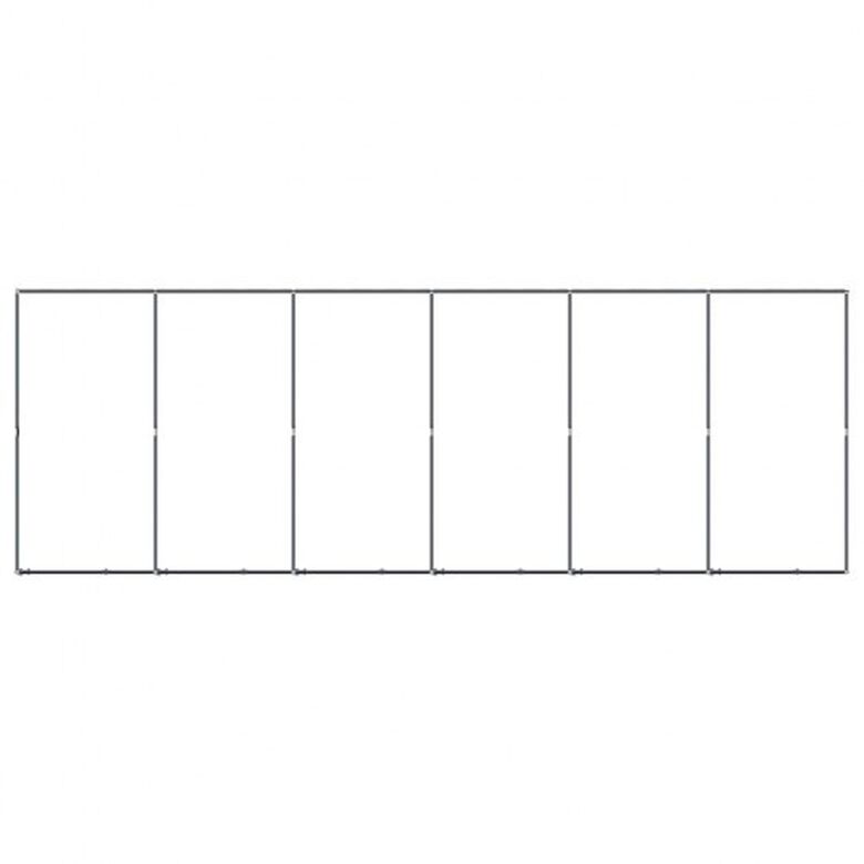 Vidaxl perrera con techo protector negro para perros thumbnail