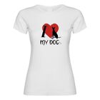 Camiseta para chica ¨I love my dog¨ personalizable color Blanco, , large image number null