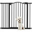 PawHut Barrera de Seguridad para Perros Extensible 74-94 cm para Puertas y Escaleras Puerta de Seguridad para Mascotas con Montaje a Presión y Doble Bloqueo Negro, , large indicador imagen numero 6