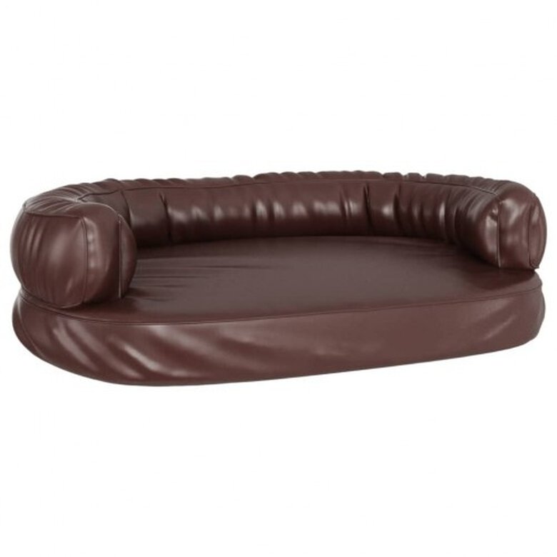 Vidaxl cama rectangular marrón para perros, , large image number null