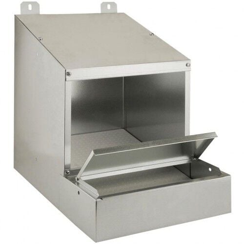 Ponedero de metal para gallinas color Plateado thumbnail