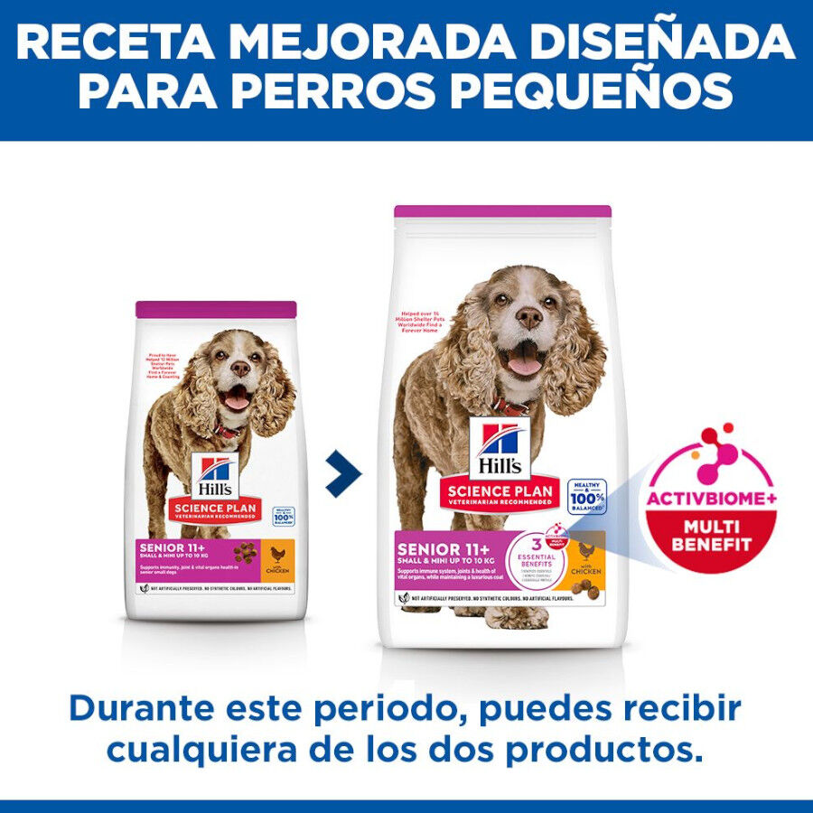 1.5 kg Hill's Science Plan Senior 11+ Small y Mini pollo pienso para perros, , large Imagen numero 3