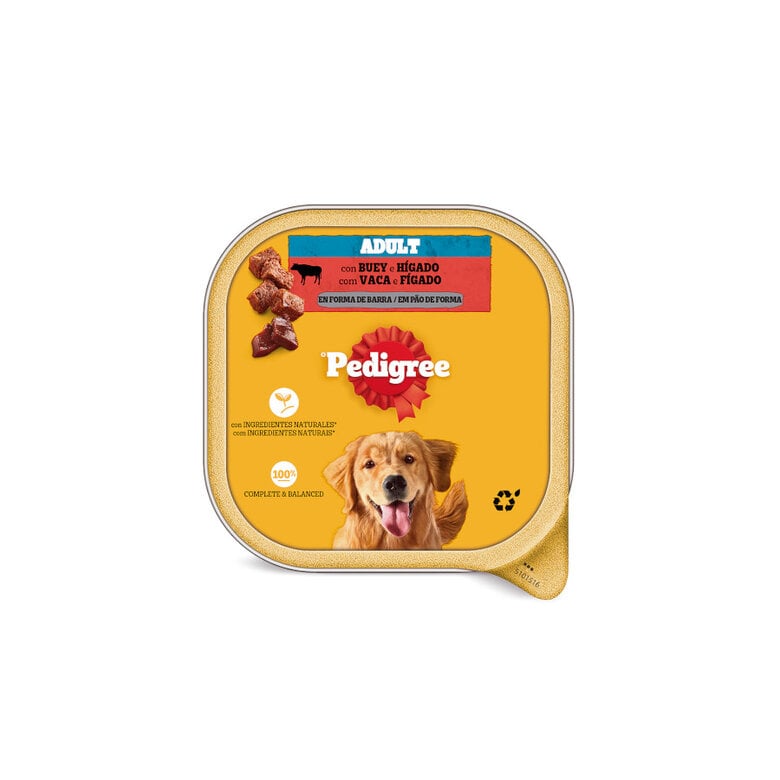 24 tarrinas x 300 g Pedigree Buey e Higado Tarrina en Paté para Perros ¡Pack ahorro!