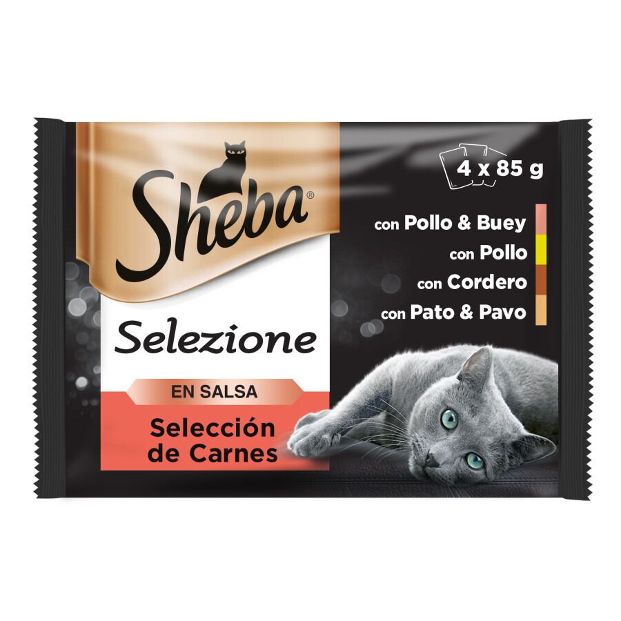 Sheba Selezione Carnes Salsa en Bolsita para Gatos - Multipack thumbnail