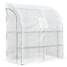 Invernadero Outsunny con estantes para pared color Blanco, , large image number null