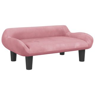Vida XL Cama en forma de sofá Rosa para perros