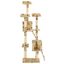 Rascador grande con postes color Beige Huellas, , large indicador imagen numero 3