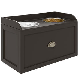 PawHut Comedero Café Oscuro para perro